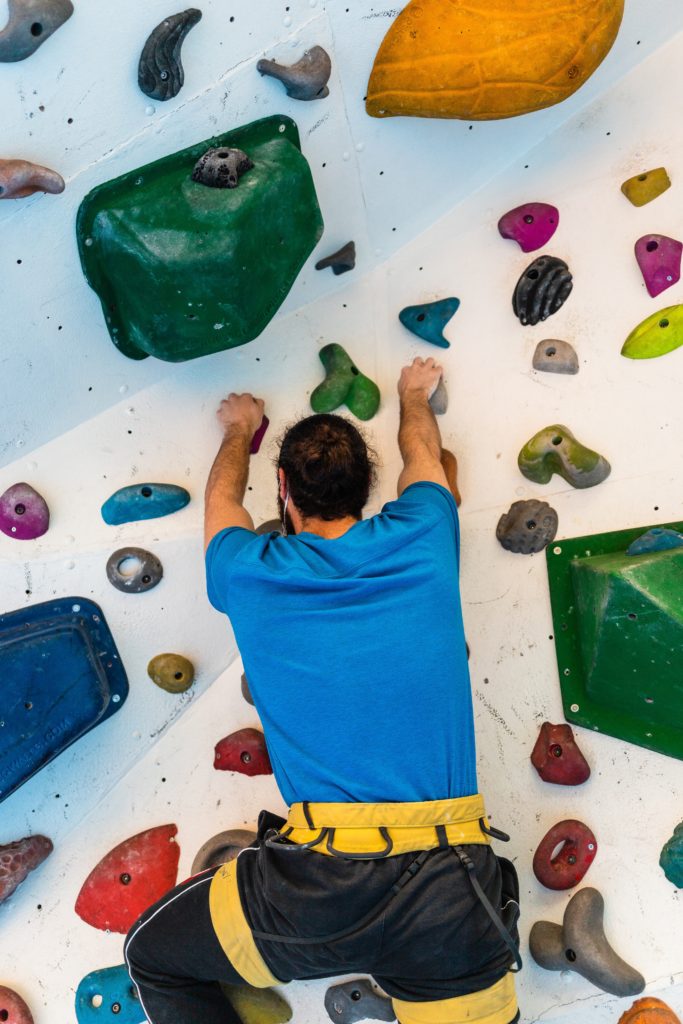 rock climbing at home